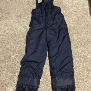 Teenage boy snow overalls